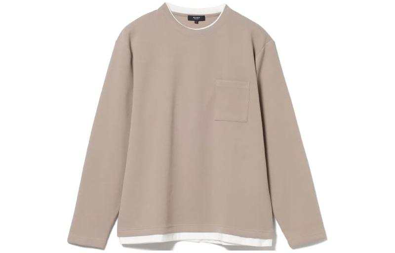 Beams T Shirts Men's Crew Neck Moderate Straight Fit
