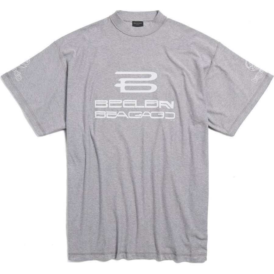 Balenciaga SS24 T Shirt Loose Fit Unisex Gray