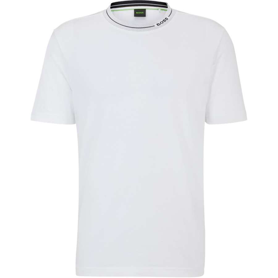 HUGO BOSS Boss HUGO BOSS Logo Intarsia Knitted T Shirt
