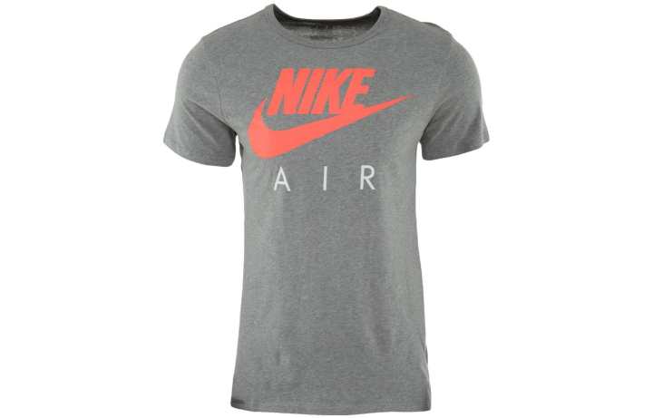 Nike Nike T Shirts Men's Gray Crew Neck Moderate Straight Fit