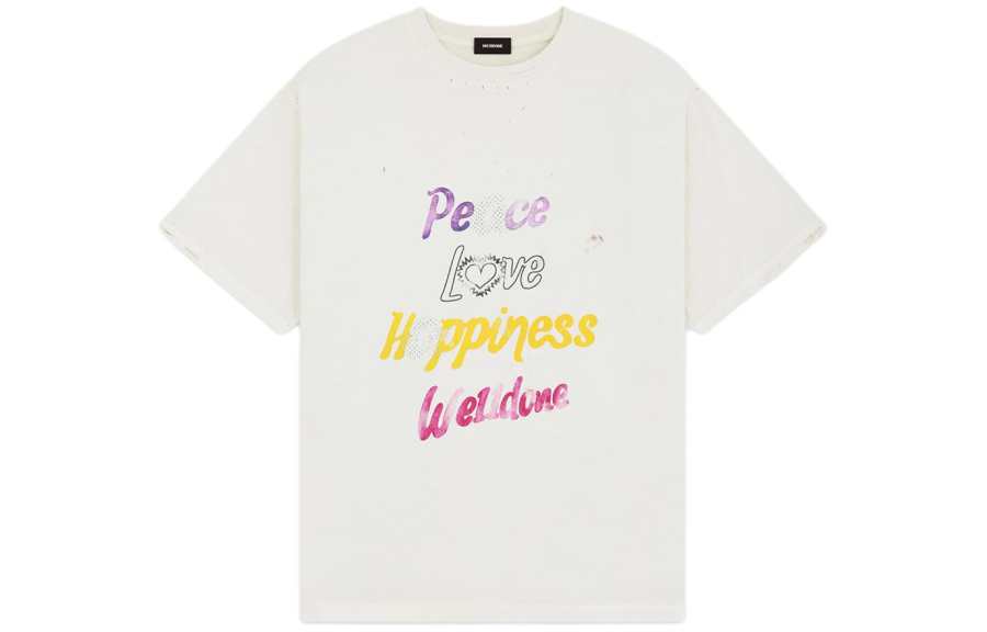WE11DONE WE11DONE Peace logo-print T-shirt