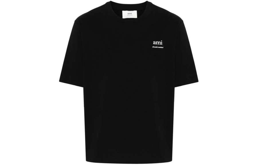 AMIPARIS Paris Logo Printed Crewneck T Shirt