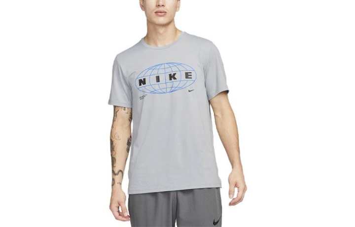 Nike Nike Pro Dri FIT T Shirt Men's Smoke Gray