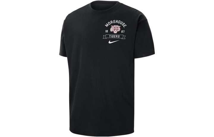 Nike Nike T Shirts Men's Black Crew Neck Moderate Straight Fit