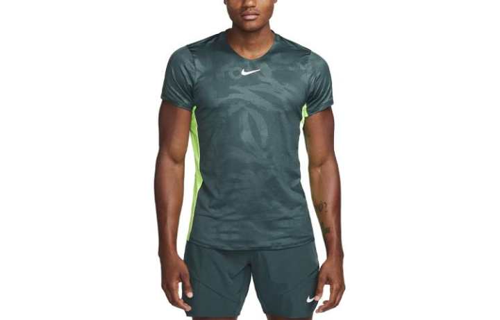 Nike Nike T Shirts Men's Green Crew Neck Moderate Straight Fit