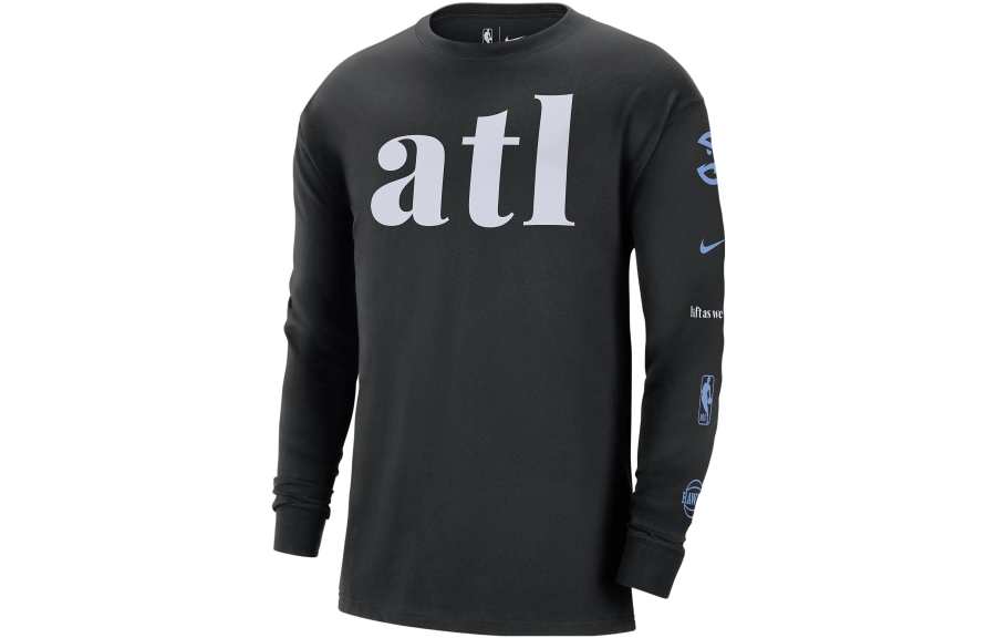 Nike Nike T Shirts Men's Black Crew Neck Moderate Straight Fit