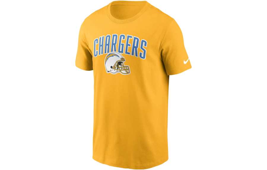 Nike Nike T Shirts Men's Yellow Crew Neck Moderate Straight Fit