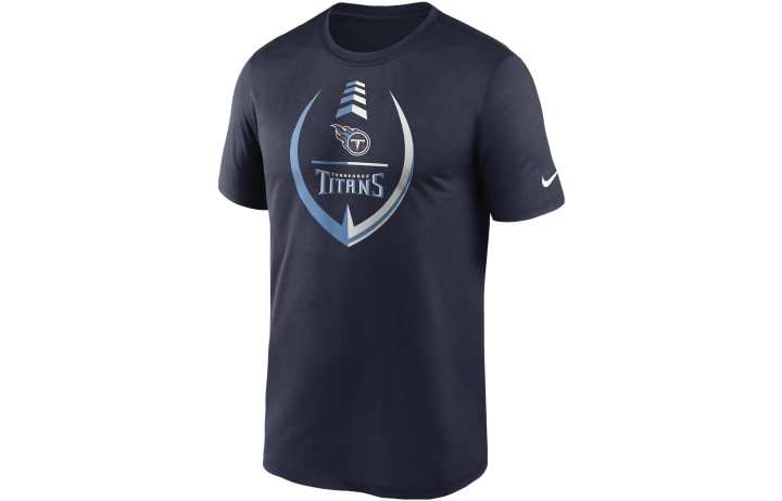 Nike Nike T Shirts Men's Blue Crew Neck Moderate Straight Fit