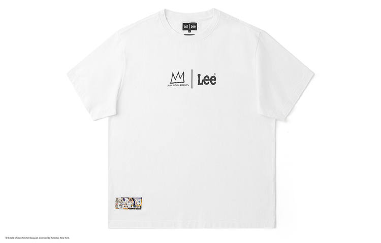Lee T Shirts Men's White Crew Neck Moderate Straight Fit