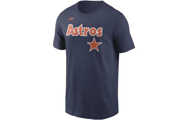 Nike Nike T Shirts Men's Marine Blue Crew Neck Moderate