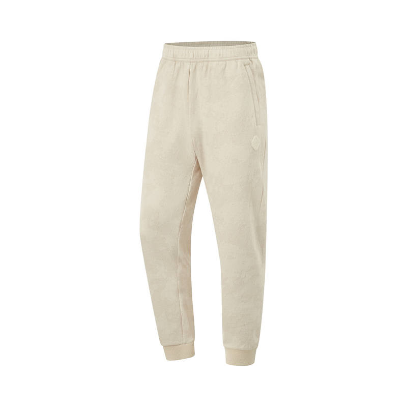 Li-Ning Li Ning Fitness Series Knitted Sweatpants Men's Ecru