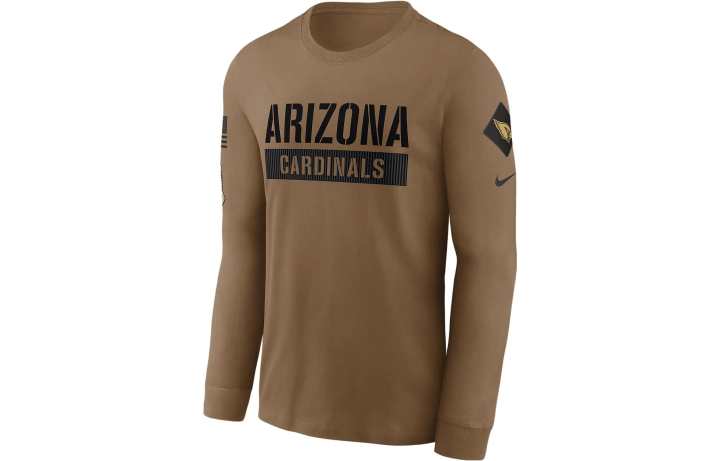 Nike Nike X NFL T Shirts Men's Brown Crew Neck Moderate Straight Fit