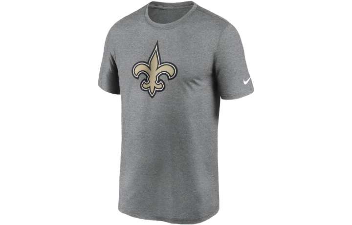 Nike Nike T Shirts Men's Gray Crew Neck Moderate Straight Fit