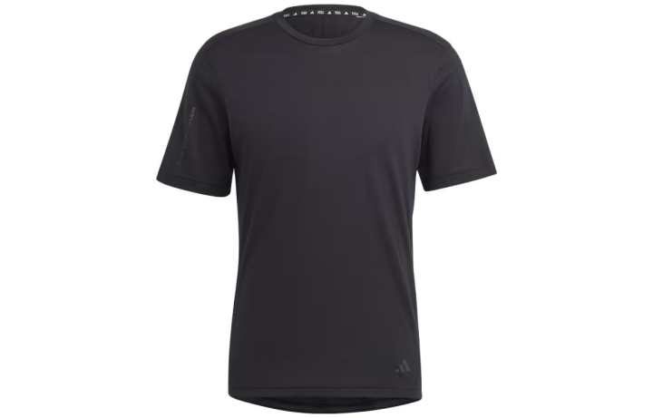 Adidas Adidas T Shirts Men's Black Crew Neck Moderate Straight Fit