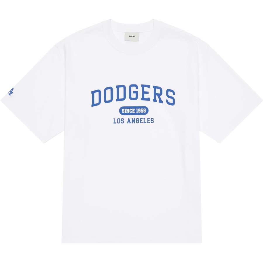MLB MLB College Style Series T Shirts Unisex White Crew Neck Moderate