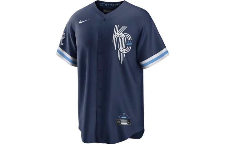 Nike Nike Mlb Kansas City Royals City Connect Whit Merrifield Men's Replica Baseball Jersey
