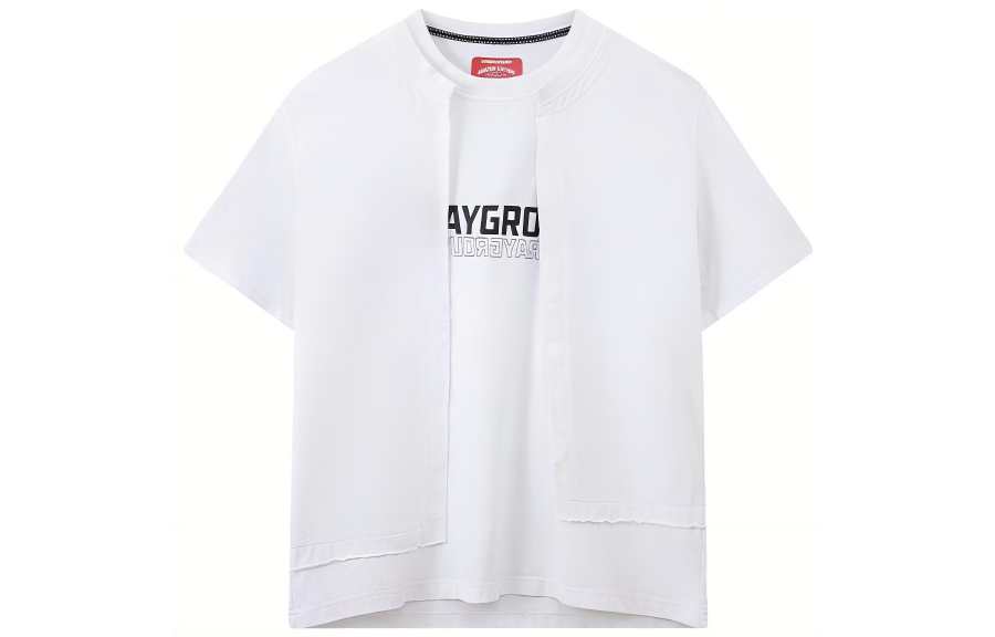 SPRAYGROUND T Shirts Unisex Crew Neck Moderate Mock Two Piece