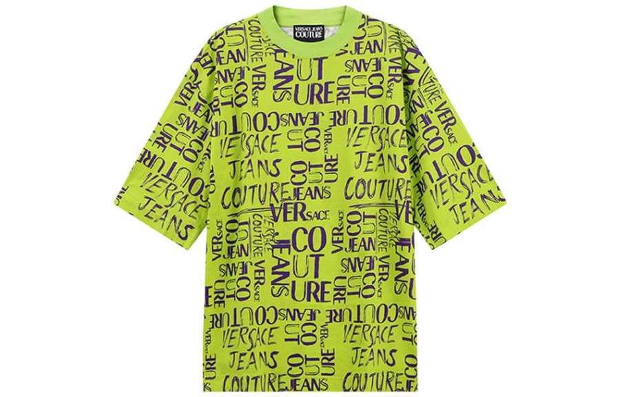 VERSACE JEANS COUTURE SS23 T Shirt Men's Bright Green