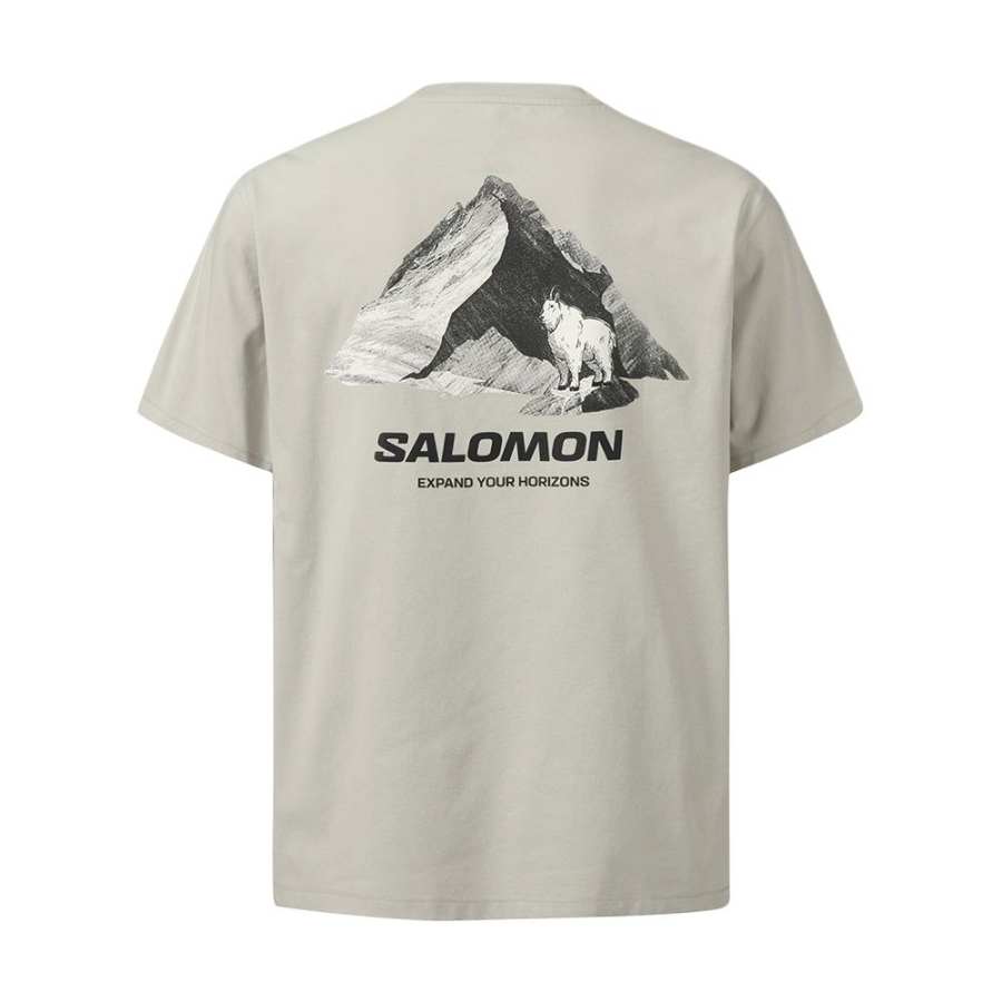 SALOMON UNI T Shirt Unisex Worm Gray
