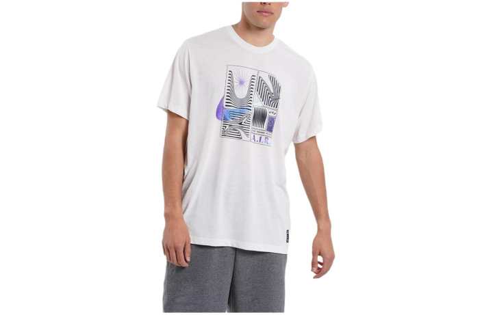 Nike Nike T Shirts Men's White Crew Neck Moderate Straight Fit