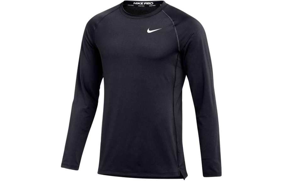 Nike Nike T Shirts Men's Black Crew Neck Moderate Straight Fit