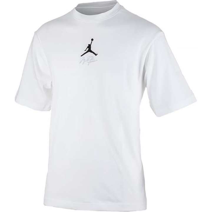 Jordan Jordan Flight T Shirts Men's White Crew Neck Moderate Straight Fit
