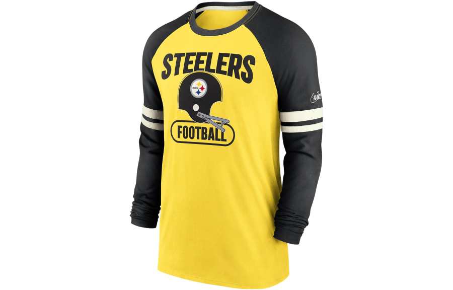 Nike Nike T Shirts Men's Yellow Crew Neck Moderate Straight Fit