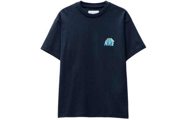 Nike Nike T Shirts Men's Navy Crew Neck Moderate