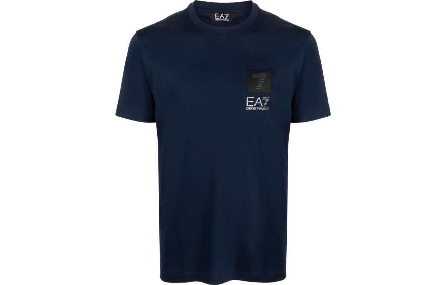 EMPORIO ARMANI 【Previous Season】logo-embroidered cotton T-shirt