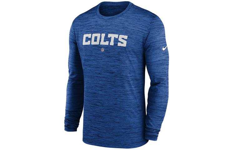 Nike Nike T Shirts Men's Blue Crew Neck Moderate Straight Fit