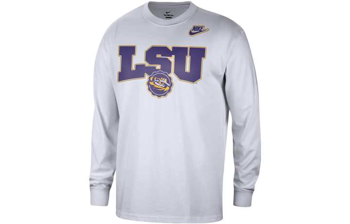 Nike Nike Lsu Max90 Men's Nike College Crew Neck Long Sleeve T Shirt