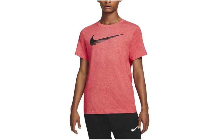 Nike Nike T Shirts Men's Red Crew Neck Moderate Straight Fit