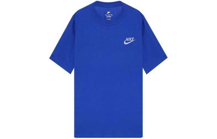Nike Nike T Shirts Men's Blue Crew Neck Moderate Straight Fit