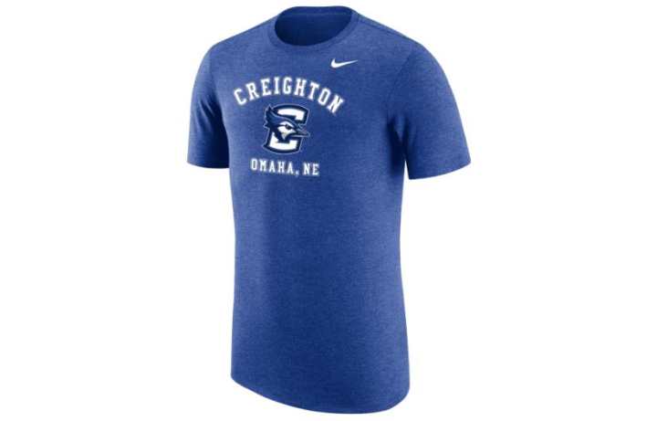 Nike Nike T Shirts Men's Blue Crew Neck Moderate Straight Fit