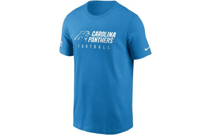 Nike Nike T Shirts Men's Blue Crew Neck Moderate Straight Fit