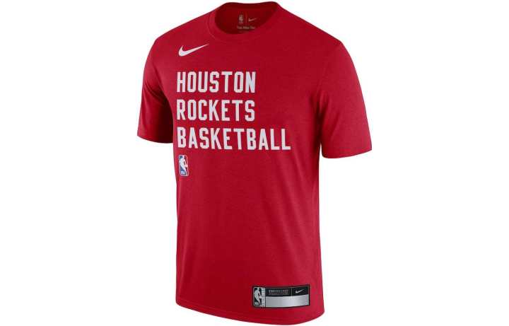 Nike Nike T Shirts Men's Red Crew Neck Moderate Straight Fit