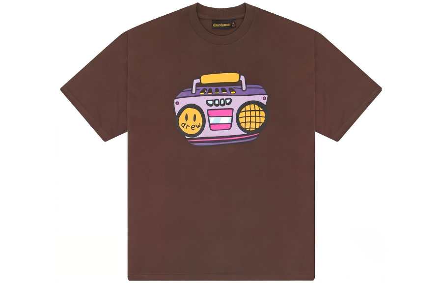 Drew House FW23 T Shirt Unisex Brown