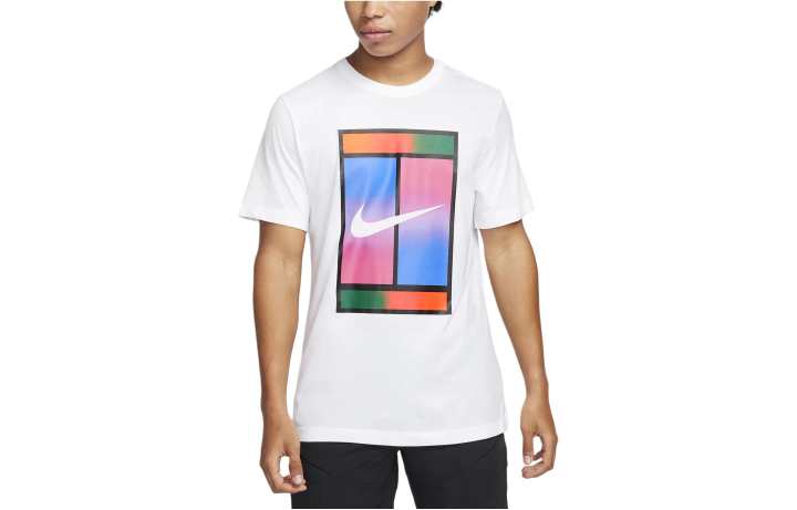Nike Nike T Shirts Men's White Crew Neck Moderate Straight Fit