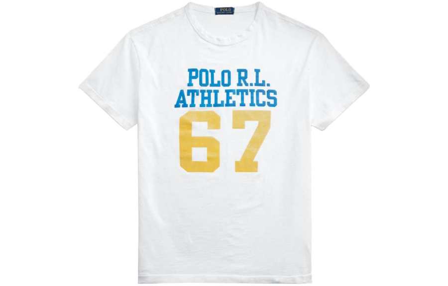 Polo Ralph Lauren T Shirt Custom Slim Fit Men's White