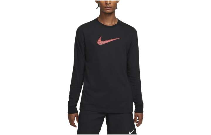 Nike Nike T Shirts Men's Black Crew Neck Moderate Straight Fit