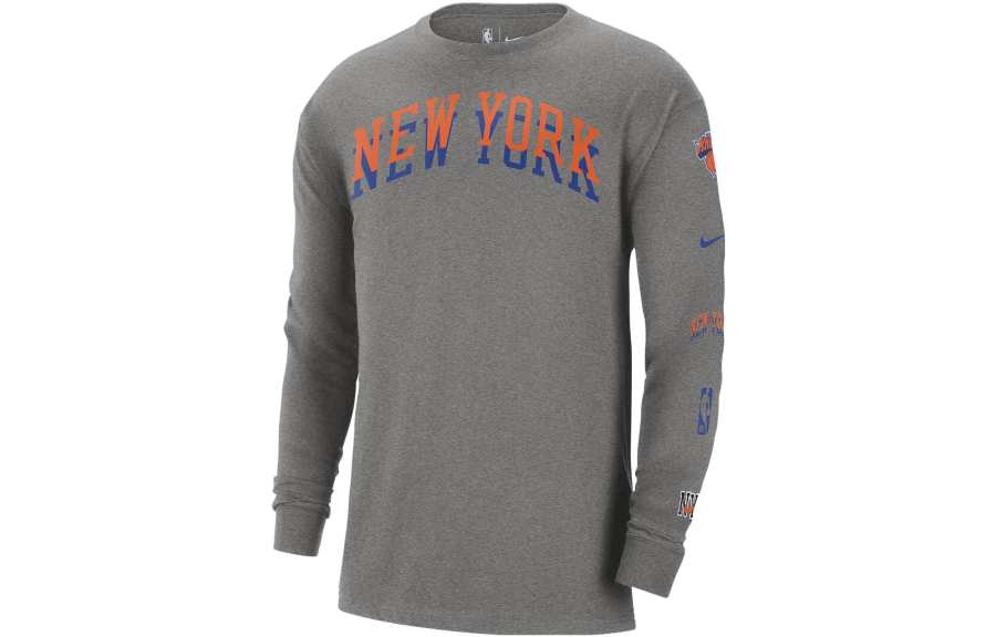 Nike Nike New York Knicks 2023/24 City Edition T Shirt City Edition 2023/24 Season, New York Knicks Men's Gray