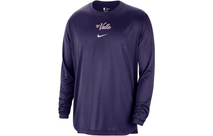 Nike Nike T Shirts Men's Ink Purple Crew Neck Moderate Straight Fit