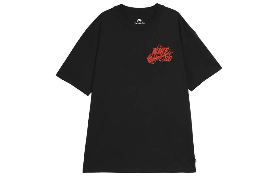 Nike Nike Dragon Soaring New Year Collection T Shirts Men's Black Crew Neck Moderate