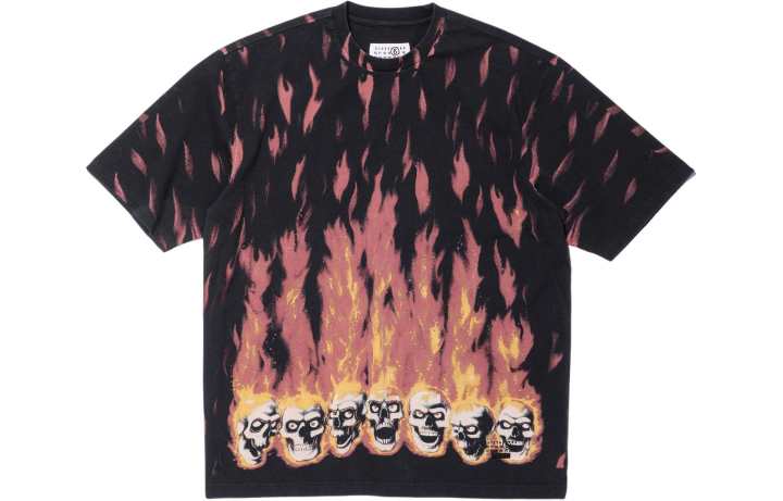 Supreme Supreme x MM6 Maison Margiela flame-print T-shirt