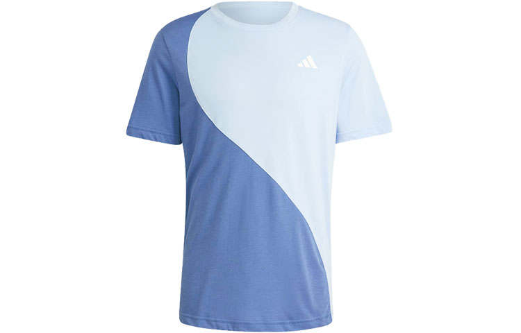 Adidas Adidas COLORBLOCK Clubhouse Premium Classic Tennis Colorblock Crew Tee T Shirt Men's Crew Blue