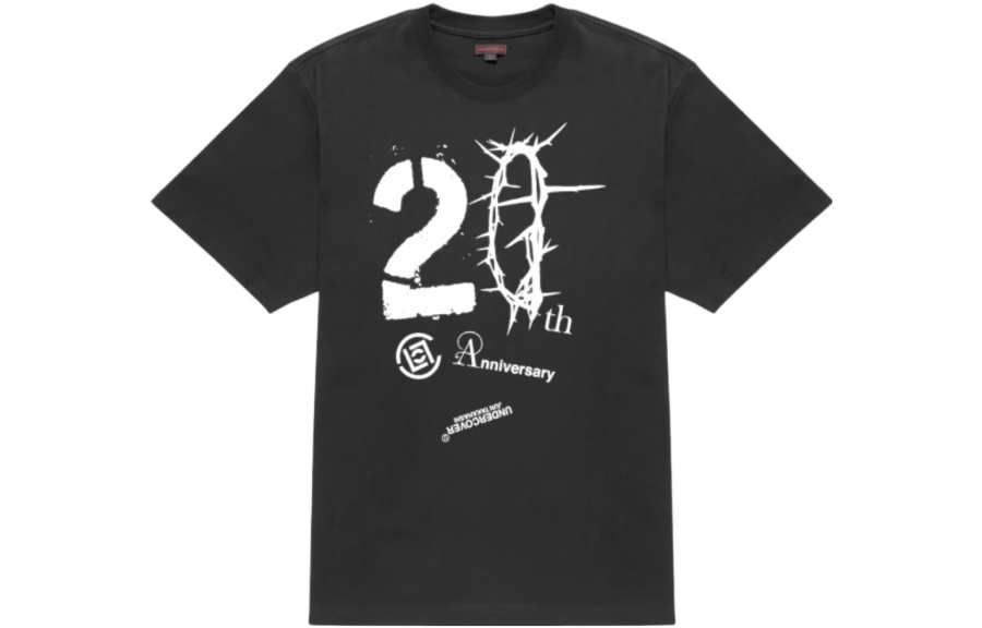 CLOT 20th Anniversary Limited Collection T Shirts Men's Black Crew Neck Moderate Straight Fit
