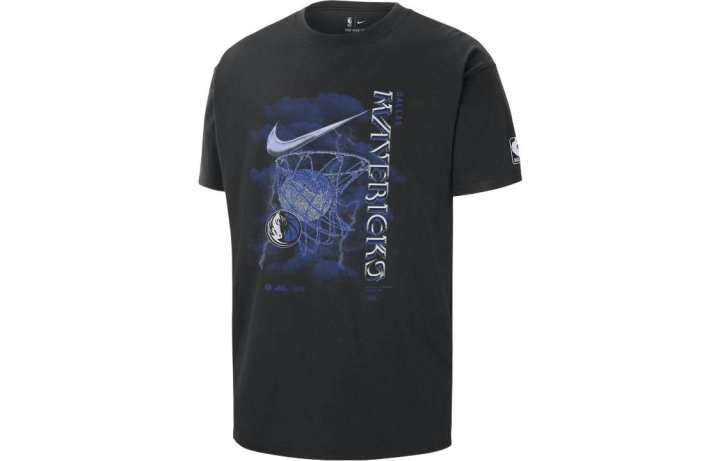 Nike Nike T Shirts Men's Black Crew Neck Moderate Straight Fit