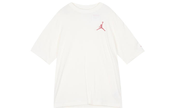 Jordan Jordan T Shirts Men's White Crew Neck Moderate Straight Fit