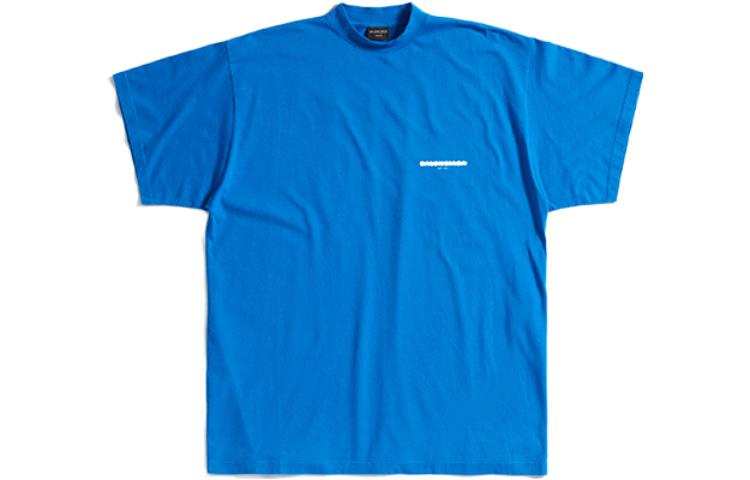 Balenciaga SS23 T Shirt Loose Fit Men's Blue