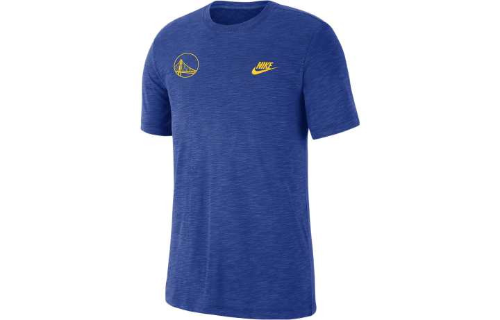 Nike Nike X NBA T Shirts Men's Blue Crew Neck Moderate Straight Fit